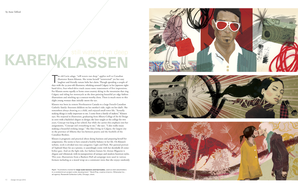 Communication Arts magazine: Karen Klassen feature article