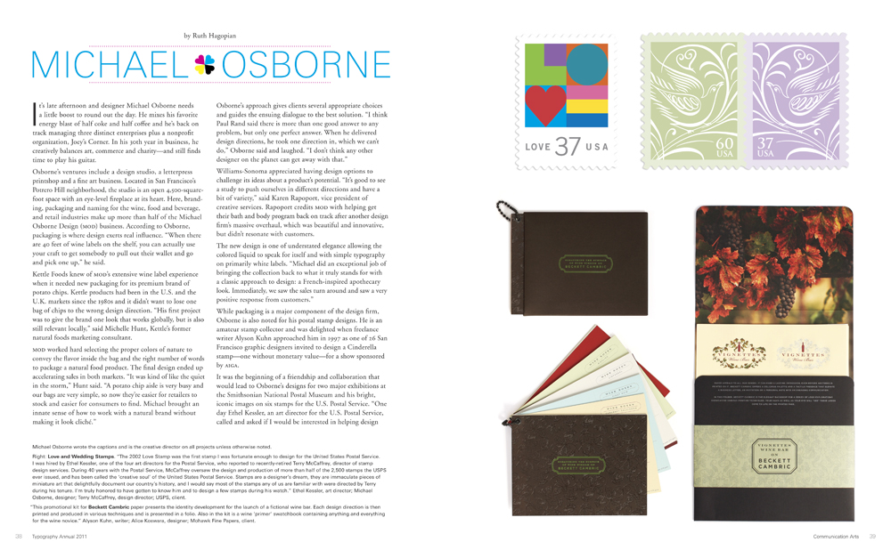 Communication Arts magazine: Michael Osborne feature article