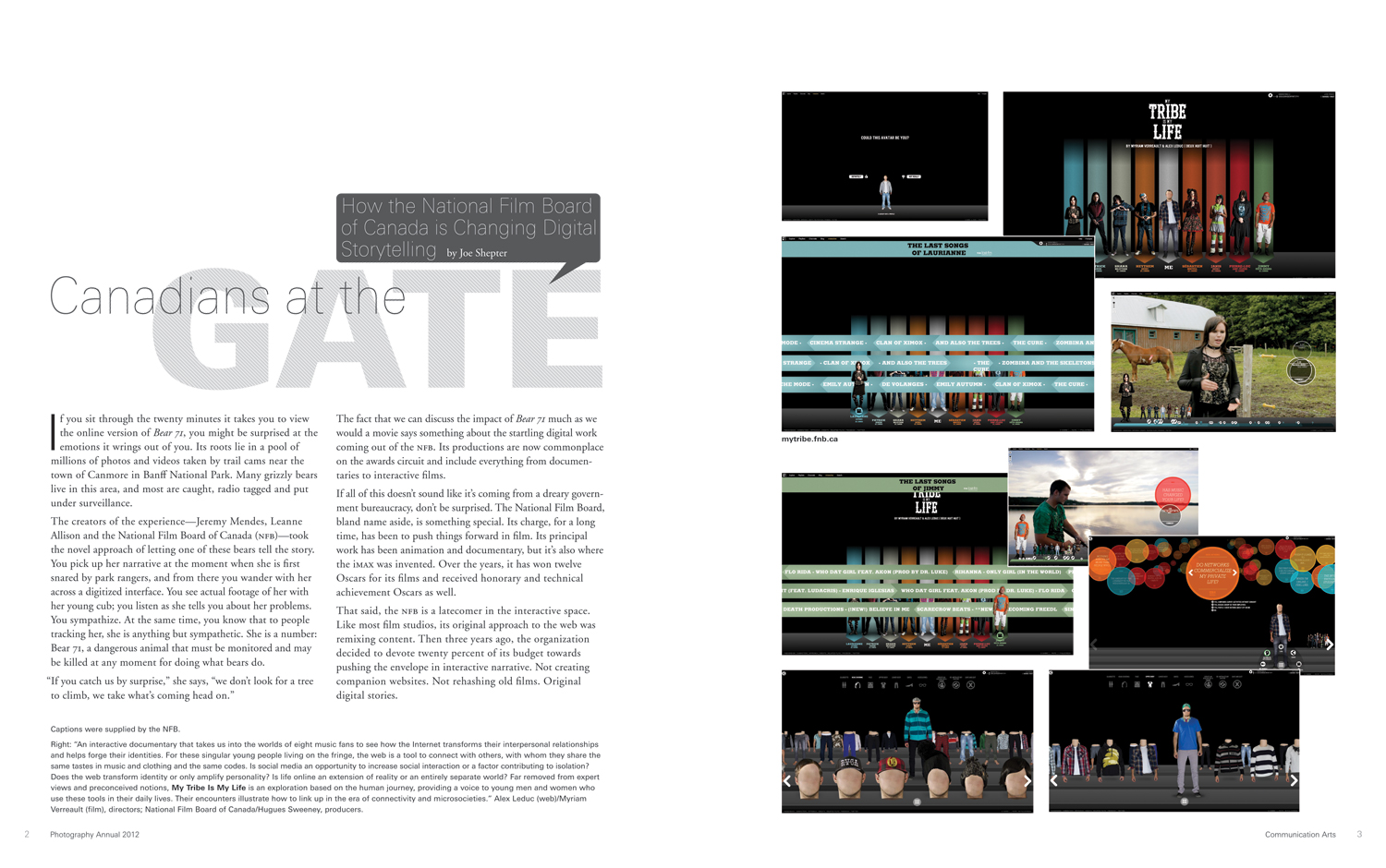 Communication Arts magazine: National Film Board feature article