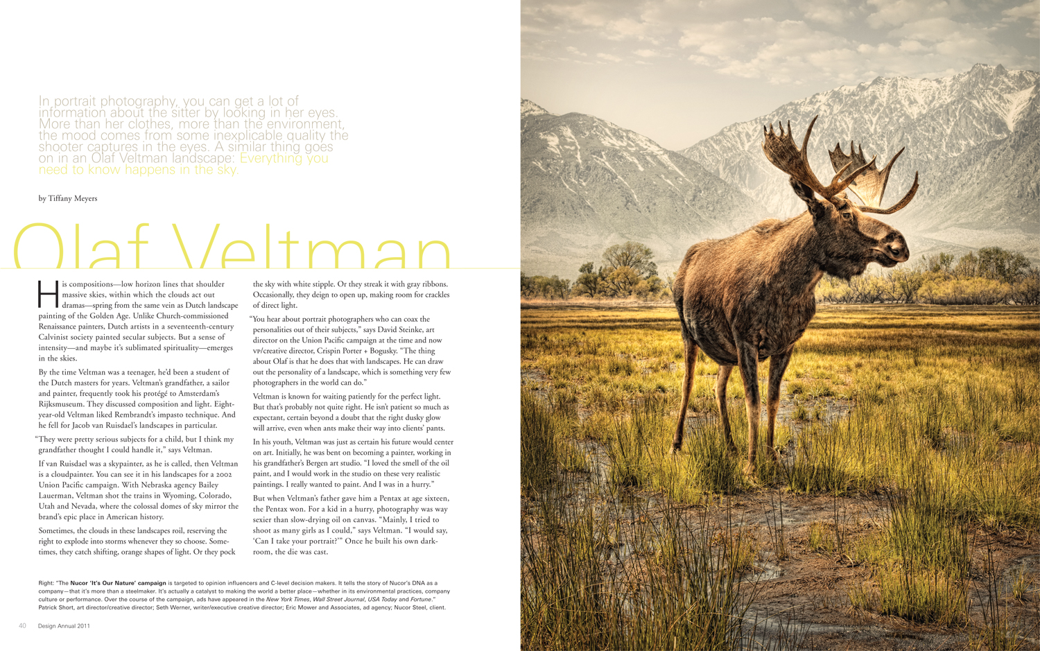 Communication Arts magazine: Olaf Veltman feature article