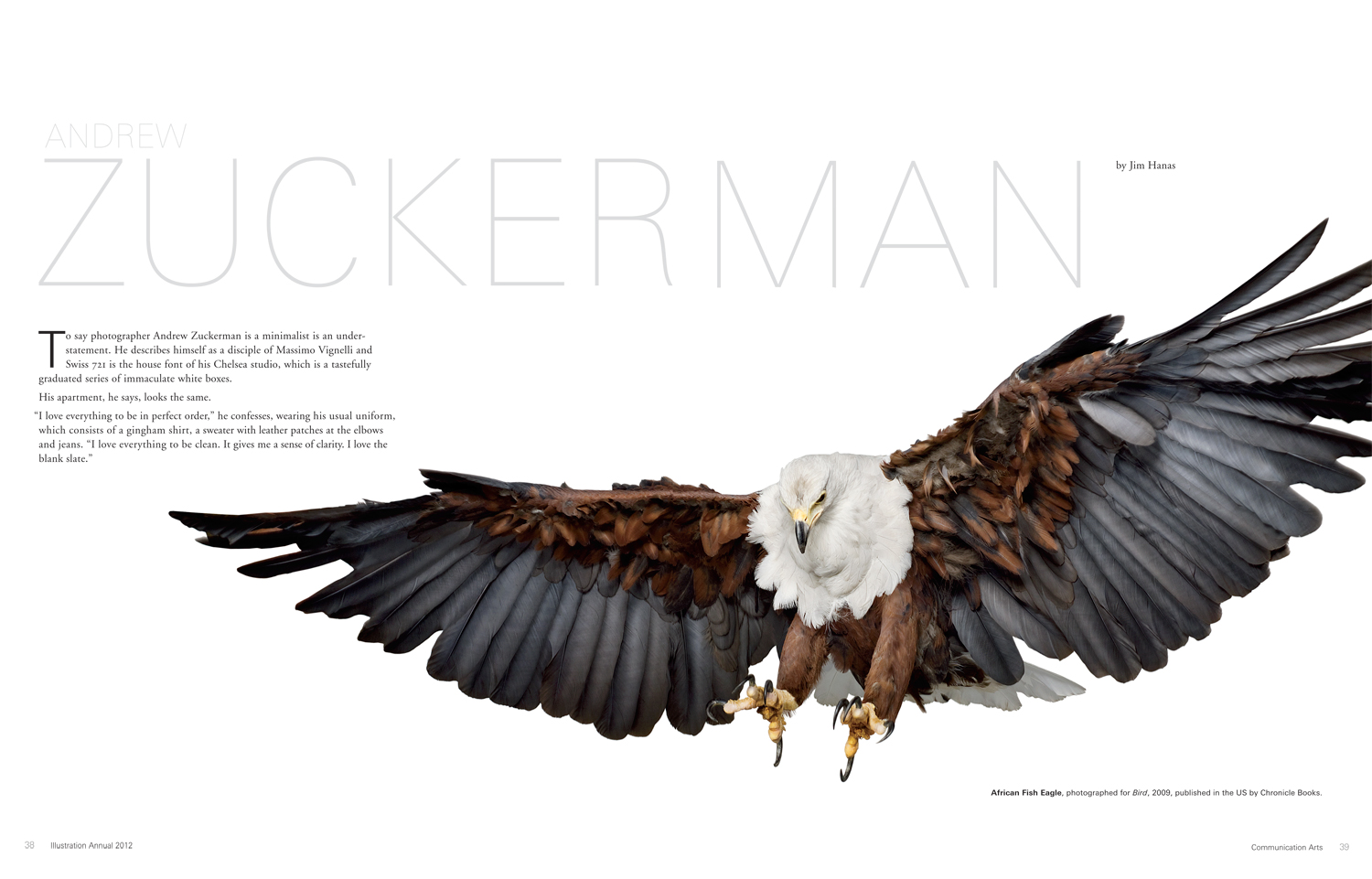 Communication Arts magazine: Andrew Zuckerman feature article